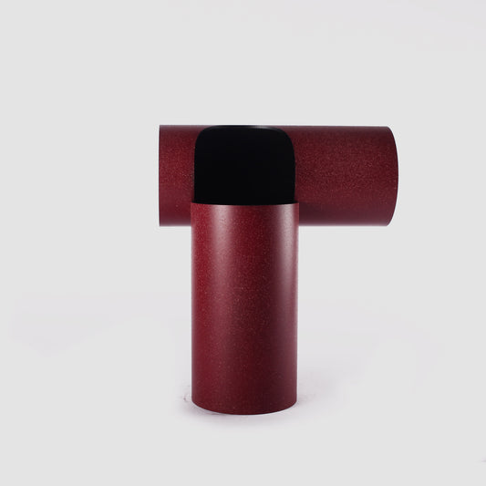 L-shaped tube vase GRANITE